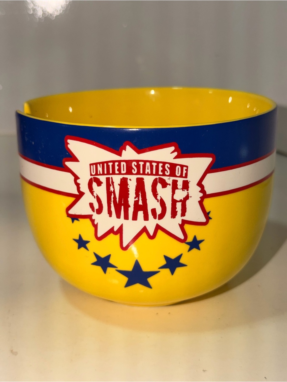 United States of Smash Yellow & Blue Decorative Bowl